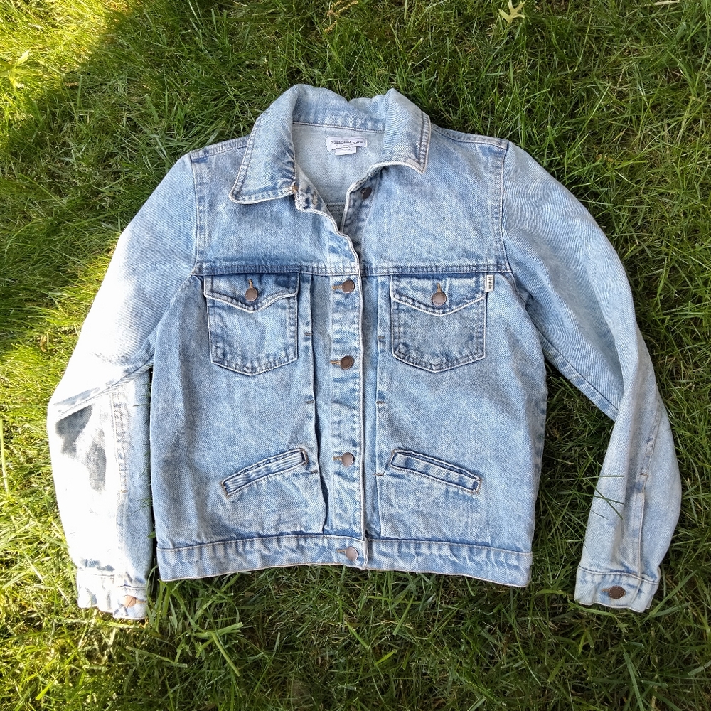 Malibleu Jeans Acid Wash Jean Jacket